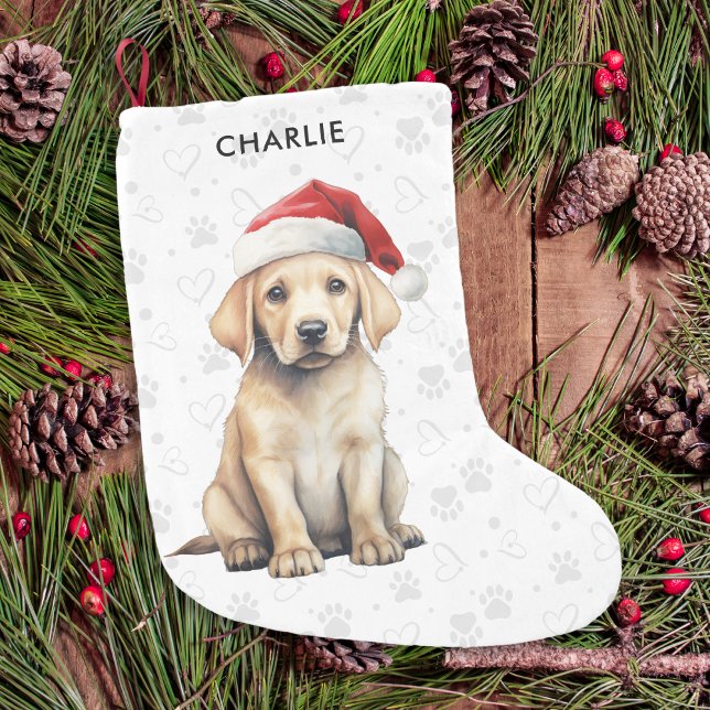 Calcetín Navideño Pequeño Navidades de amantes de los perros personalizados  (Subido por el creador)