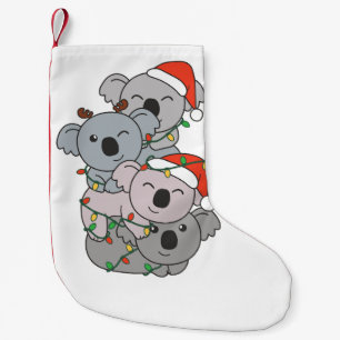 Calcetín Navideño Pequeño Navidades de árbol de Navidad Koala Animales Koala