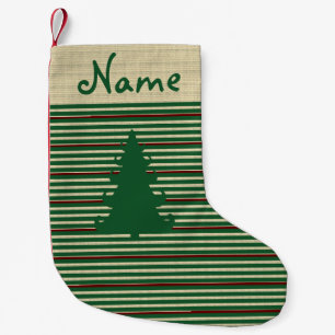 Calcetín Navideño Pequeño Navidades de árboles de Navidad personalizados