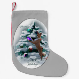 Calcetín Navideño Pequeño Navidades de Basenji