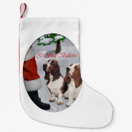 Calcetín Navideño Pequeño Navidades de Basset Hound