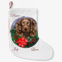Calcetín Navideño Pequeño Navidades de Boykin Spaniel