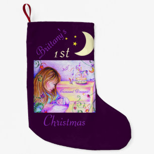 Calcetín Navideño Pequeño Navidades de Carousel Dreams Deep Purple
