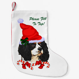 Calcetín Navideño Pequeño Navidades de Cavalier King Charles Spaniel