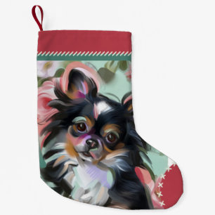 Calcetín Navideño Pequeño Navidades de Chihuahua alzándose  Ornamento
