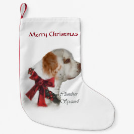 Calcetín Navideño Pequeño Navidades de Clumber Spaniel