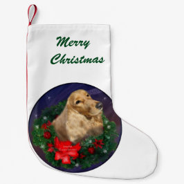 Calcetín Navideño Pequeño Navidades de Cocker Spaniel inglés