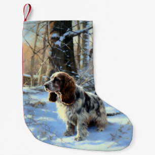 Calcetín Navideño Pequeño Navidades de Cocker Spaniel Let It Snow