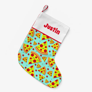 Calcetín Navideño Pequeño Navidades de comida basura de Pizza Lover en julio