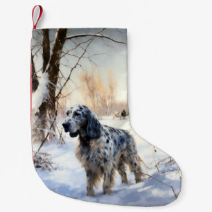 Calcetín Navideño Pequeño Navidades de English Setter Let It Snow