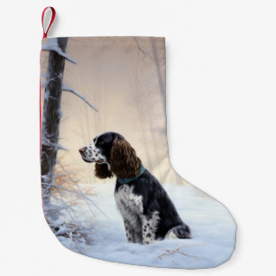 Calcetín Navideño Pequeño Navidades de English Springer Spaniel Let It Snow