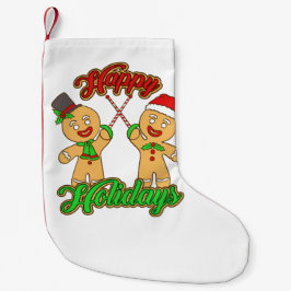 Calcetín Navideño Pequeño Navidades de esgrima Gingerbread Hombres Navidad