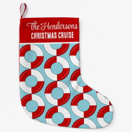 Calcetín Navideño Pequeño Navidades de familia cruise Lifebelts Pattered