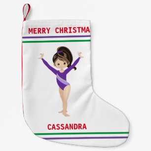 Calcetín Navideño Pequeño Navidades DE GIMNASTICA ALMACENANDO PARA CHICAS.