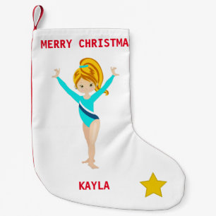 Calcetín Navideño Pequeño Navidades DE GIMNASTICA ALMACENANDO PARA CHICAS.