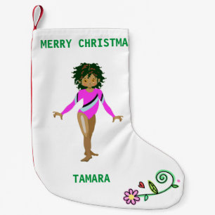 Calcetín Navideño Pequeño Navidades DE GIMNASTICA ALMACENANDO PARA CHICAS.