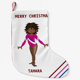 Calcetín Navideño Pequeño Navidades DE GIMNASTICA ALMACENANDO PARA CHICAS.