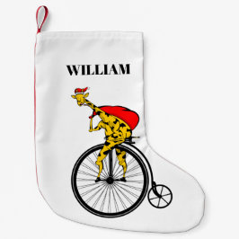 Calcetín Navideño Pequeño Navidades de Giraffe Santa Claus