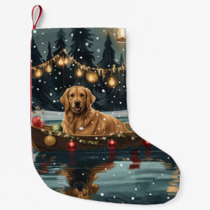 Calcetín Navideño Pequeño Navidades de Golden Retriever