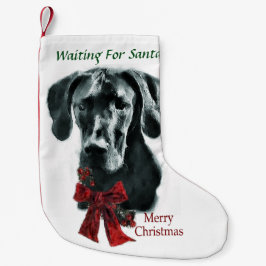 Calcetín Navideño Pequeño Navidades de Great Dane (Black)