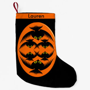 Calcetín Navideño Pequeño Navidades de Halloween Crows Personalizados se lev