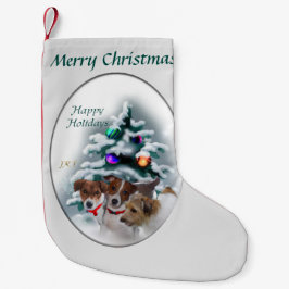 Calcetín Navideño Pequeño Navidades de Jack Russell Terrier