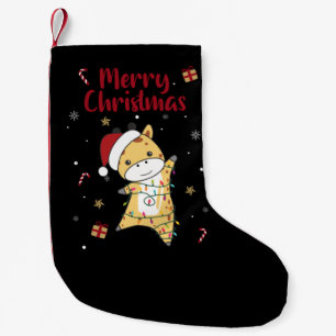 Calcetín Navideño Pequeño Navidades de jirafa jirafas animan a los pequeños