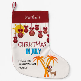 Calcetín Navideño Pequeño Navidades de julio