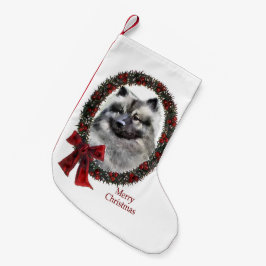 Calcetín Navideño Pequeño Navidades de Keeshond