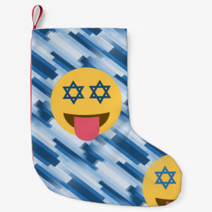 Calcetín Navideño Pequeño navidades de la emoji hanukkah chanukkah en existe