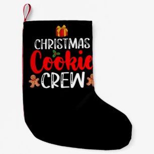 Calcetín Navideño Pequeño Navidades de la familia Cookie Crew Pajamas Navida
