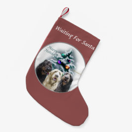 Calcetín Navideño Pequeño Navidades de Labradoodle Trio