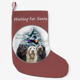 Calcetín Navideño Pequeño Navidades de Labradoodle Trio