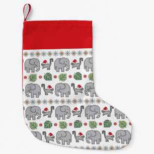 Calcetín Navideño Pequeño Navidades de Lemures y Elefantes, UgLY SWEATER
