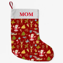 Calcetín Navideño Pequeño Navidades de mamá se levantan - Medias personaliza