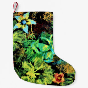 Calcetín Navideño Pequeño Navidades de mariposa y flores de Rodilius se leva