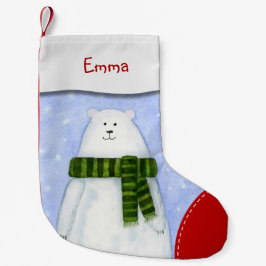 Calcetín Navideño Pequeño Navidades de niños personalizados haciendo olas