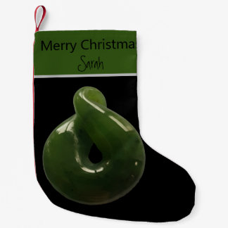 Calcetín Navideño Pequeño Navidades de Nueva Zelanda Greenstone Pounamu Twis