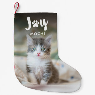 Calcetín Navideño Pequeño Navidades de Paws and Joy Mascotas de fotografía N