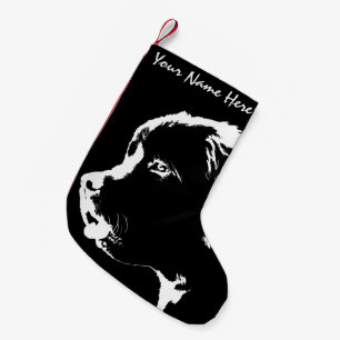 Calcetín Navideño Pequeño Navidades de perros de Terranova levantan reservas