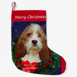 Calcetín Navideño Pequeño Navidades de Petit Basset Griffon Vendeen