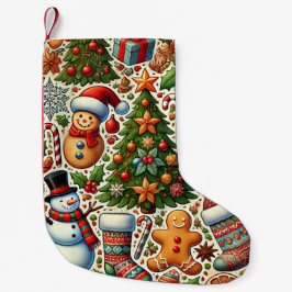 Calcetín Navideño Pequeño Navidades de pie