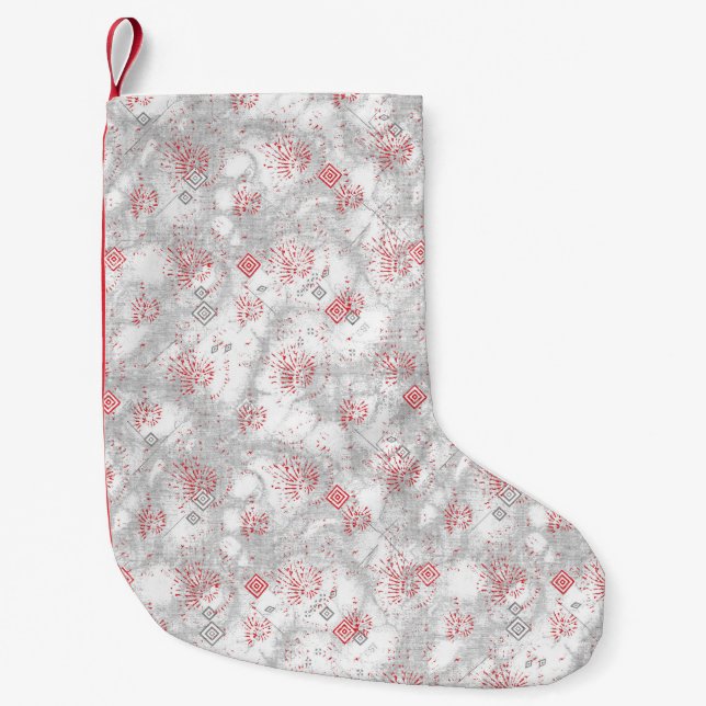 Calcetín Navideño Pequeño Navidades de pie (Anverso)