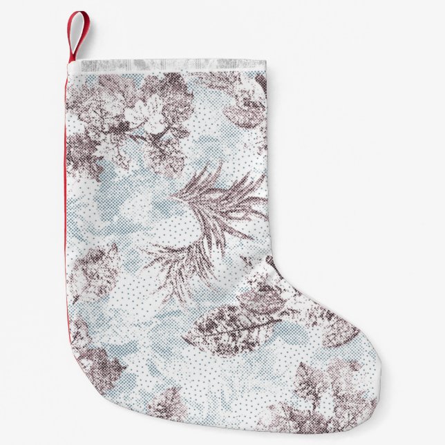 Calcetín Navideño Pequeño Navidades de pie (Anverso)