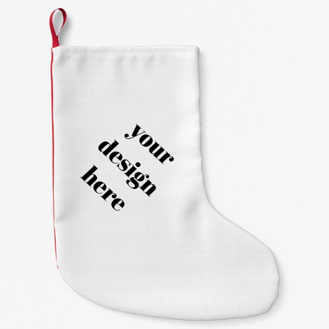 Calcetín Navideño Pequeño Navidades de pie (Anverso)