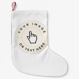 Calcetín Navideño Pequeño Navidades de pie - Personalizado (añadir imagen/te