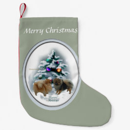 Calcetín Navideño Pequeño Navidades de Pomerania