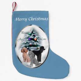 Calcetín Navideño Pequeño Navidades de Poodle Trio