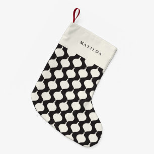 Calcetín Navideño Pequeño Navidades de regalo personalizados de vintage retr