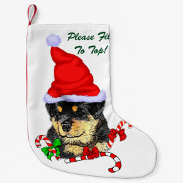 Calcetín Navideño Pequeño Navidades de Rottweiler